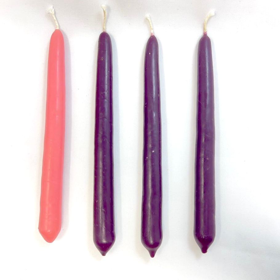 Advent Candle Set in a Banana Leaf Box