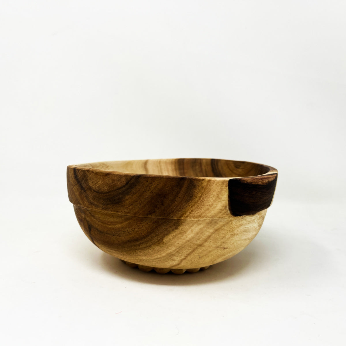 Hand Carved Drew Nesting Bowls- Acacia Wood