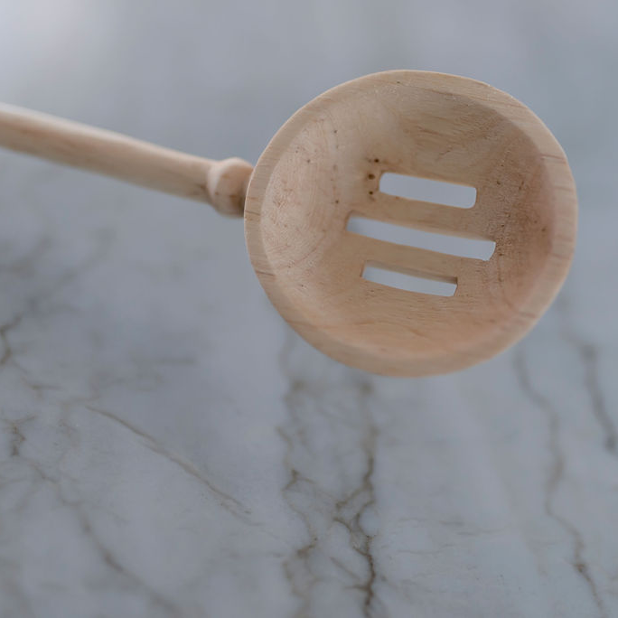 Hand Carved Wooden Spoon - Mixing Set
