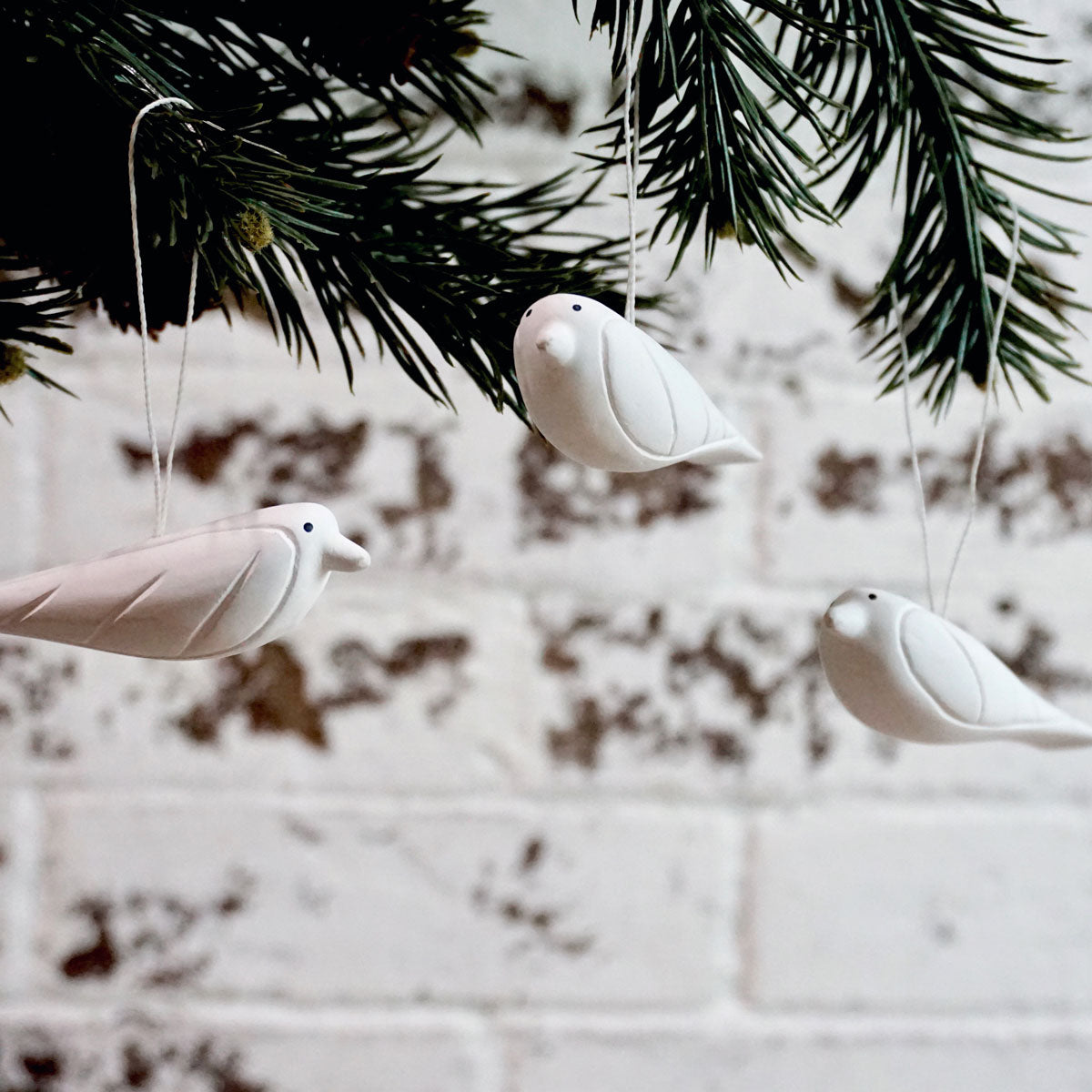 Mini Bird Trio Ornament Gift Set
