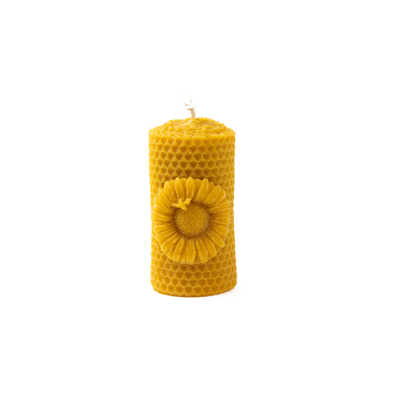 Sunflower Pillar Candle