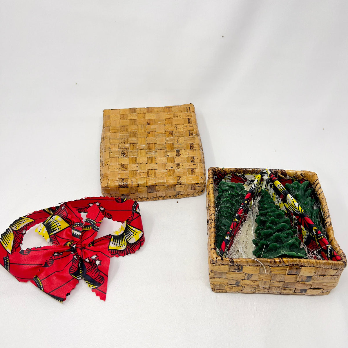 Limited Edition Pine Tree Candles in a Banana Leaf Box