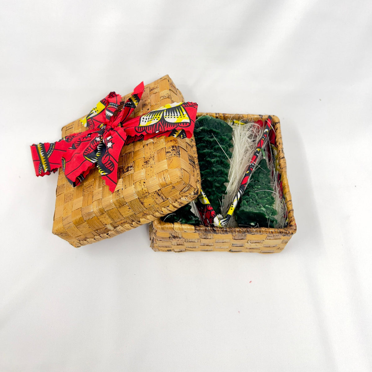 Limited Edition Pine Tree Candles in a Banana Leaf Box