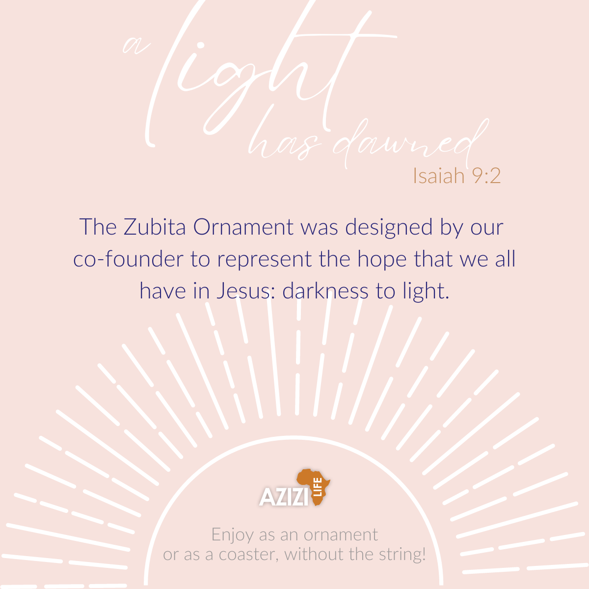 Zubita Ornament- Teal Sea & Sky