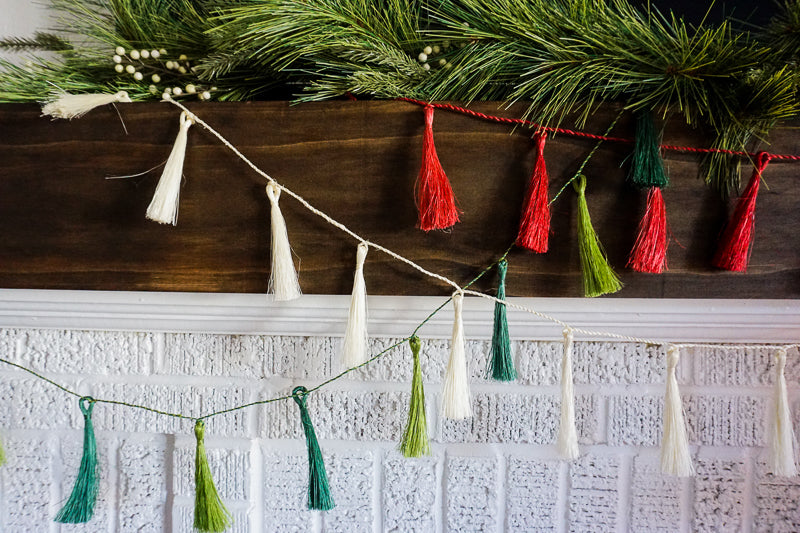 How to Style our Christmas Tassel Garlands