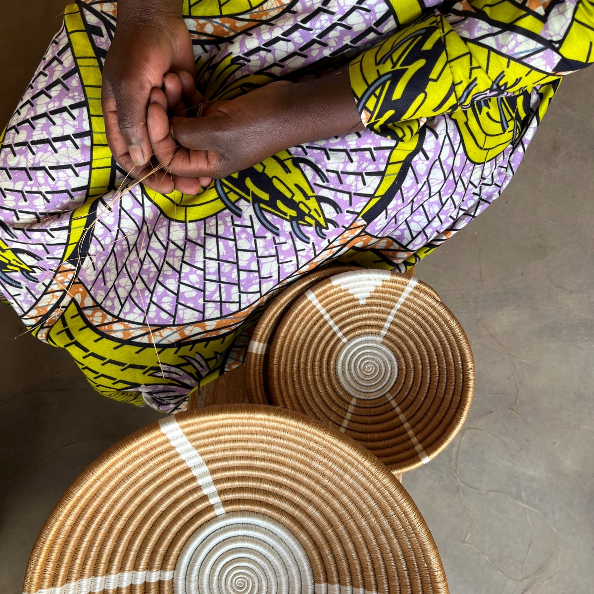 Modern Pearl Woven Bowls - Daybreak