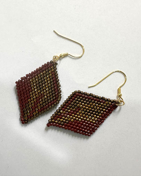 Abstract Diamond Earrings