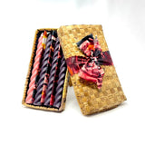 Advent Candle Set in a Banana Leaf Box