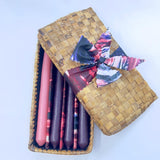 Advent Candle Set in a Banana Leaf Box