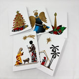 Banana Fiber and Kitenge Christmas Cards