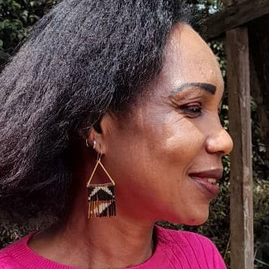 Beaded Fringe Earrings