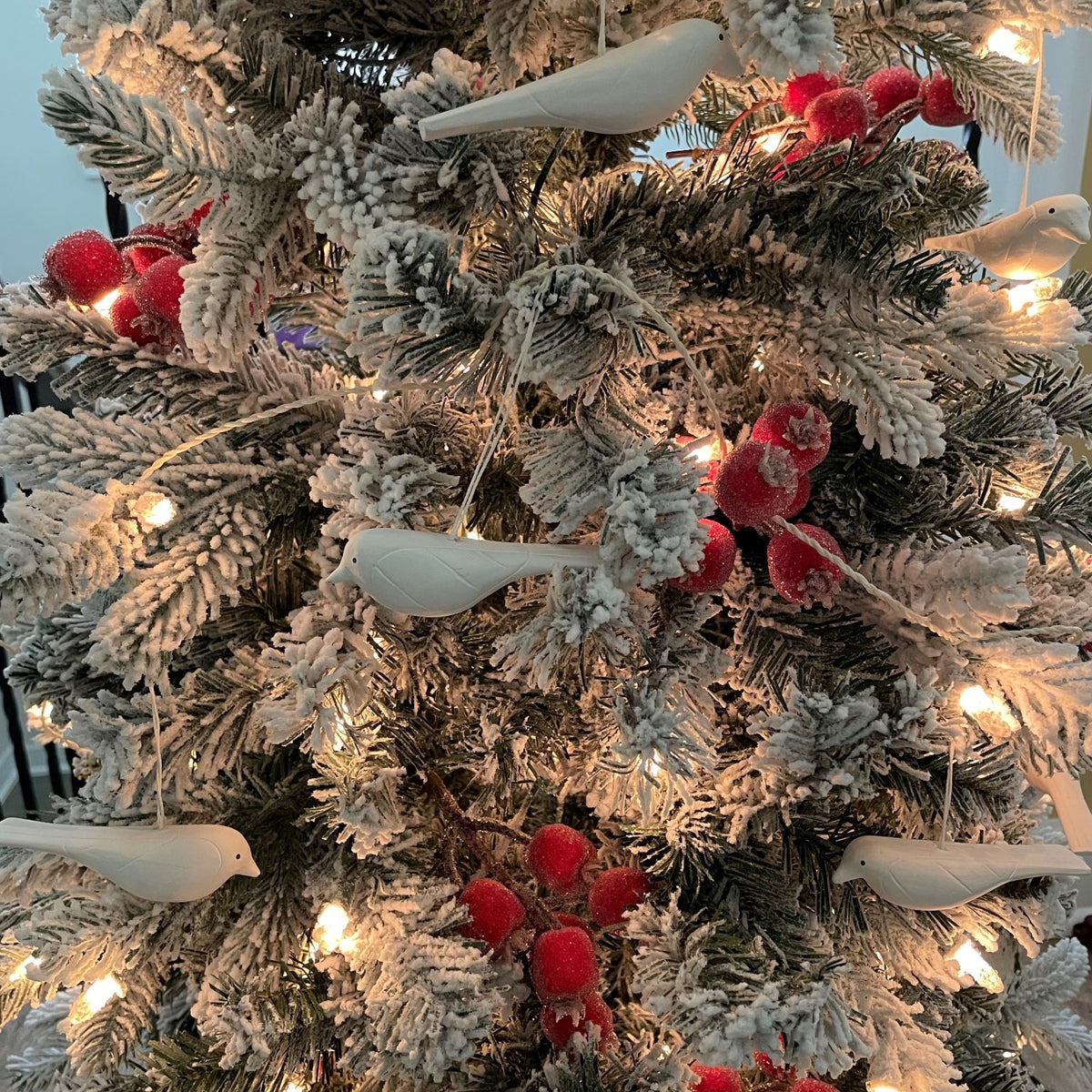 Hand-Carved Little Bird Garland