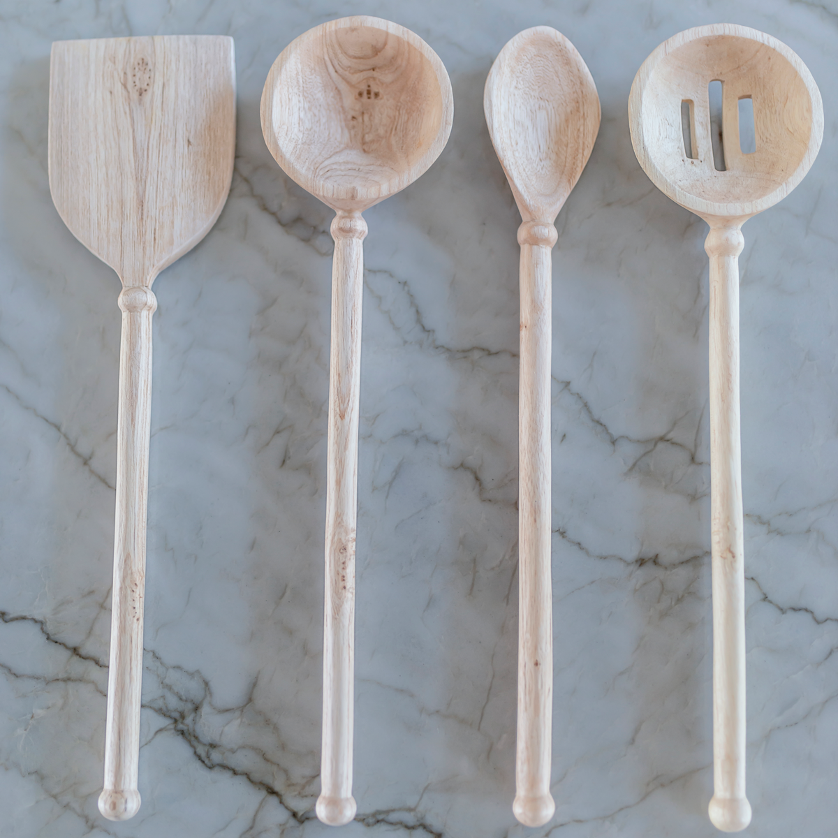 Hand Carved Wooden Spoon - Cooking Set
