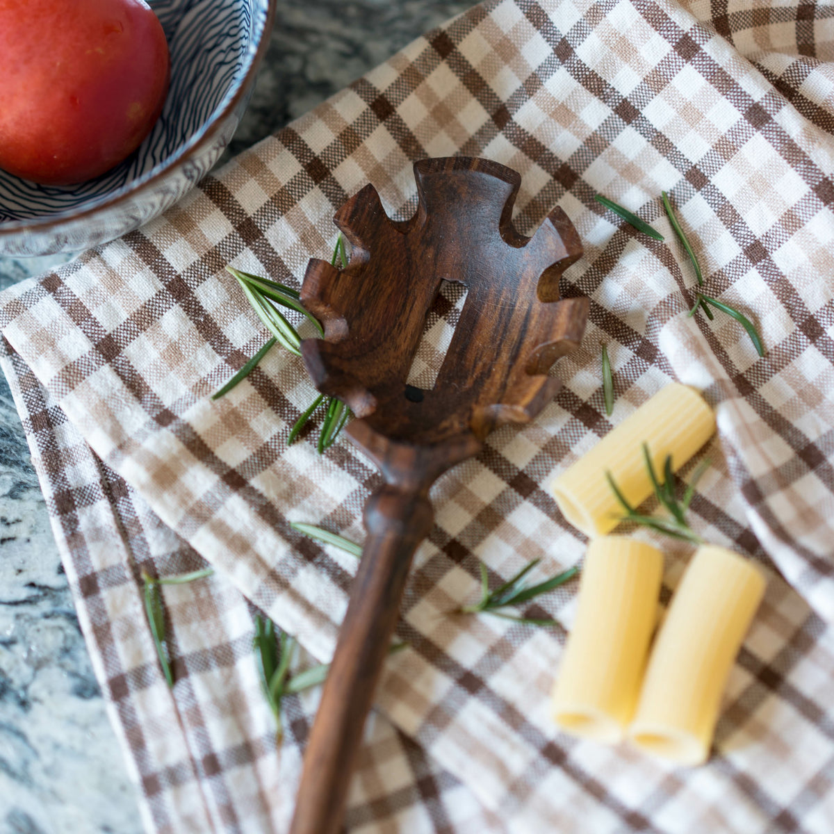 Hand Carved Imogene Pasta Spoon