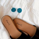 Woven Disc Earrings - Small