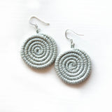 Woven Disc Earrings - Small