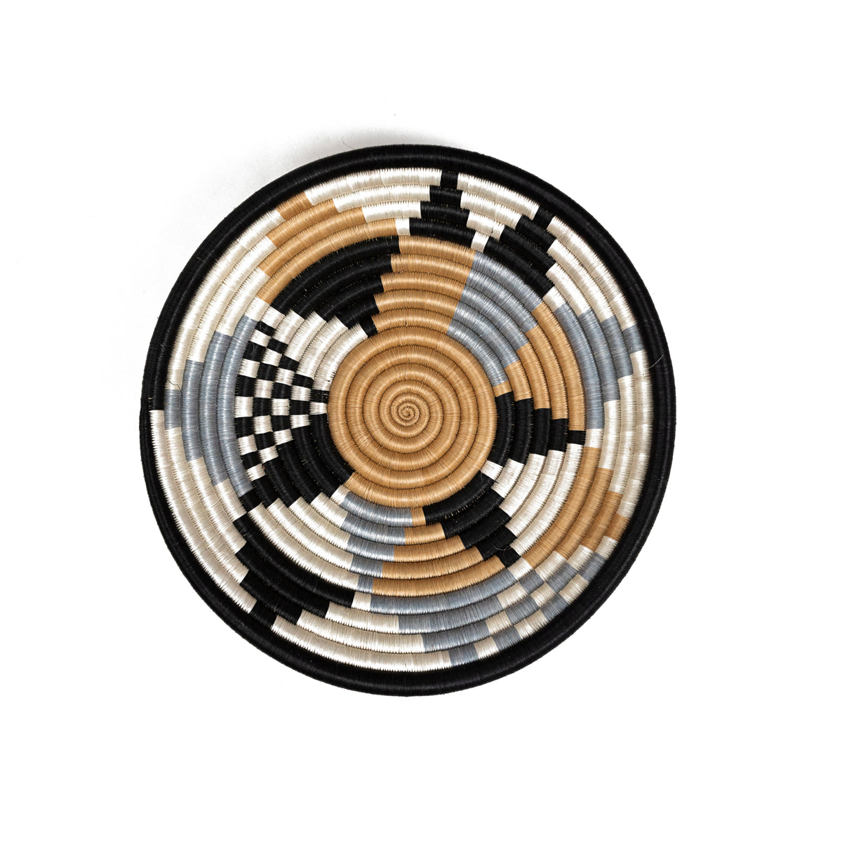 Boutique Diversiform Gray Woven Bowls