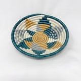 Boutique Diversiform Teal Blue Woven Bowls