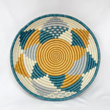 Boutique Diversiform Teal Blue Woven Bowls