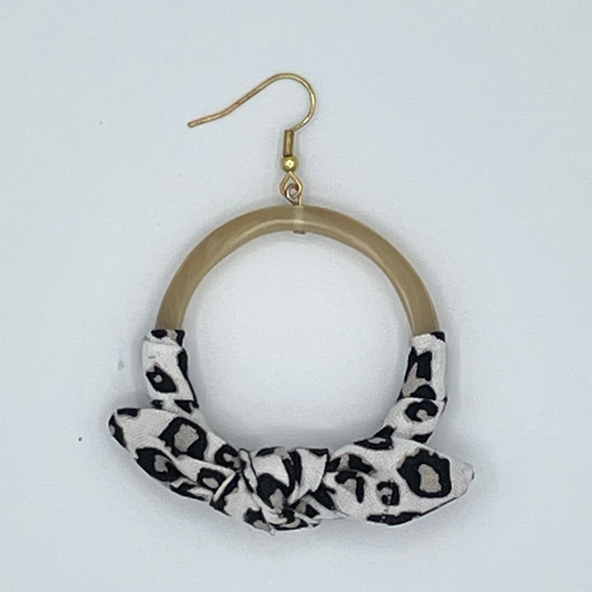 wrapped Horn Earrings