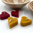 beeswax heart candles