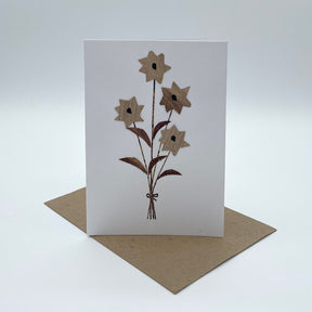 Banana fiber flower bouquet