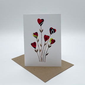 Kitenge heart bouquet