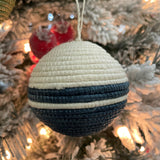 Modern Block Woven Ball Ornament