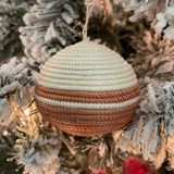 Modern Block Woven Ball Ornament