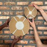 Modern Pearl Woven Bowls - Daybreak