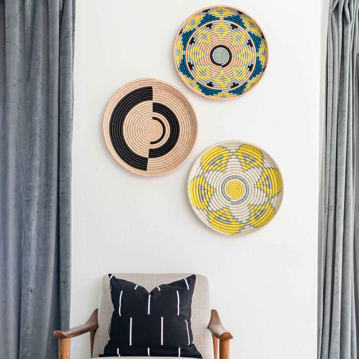 Modern Brights Woven Wall Hanging - Trio Blush