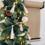 White Woven Ball Ornament