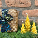 Pine Tree Candle Set in a Banana Leaf Box