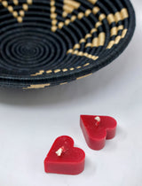 Small Beeswax Heart Candle