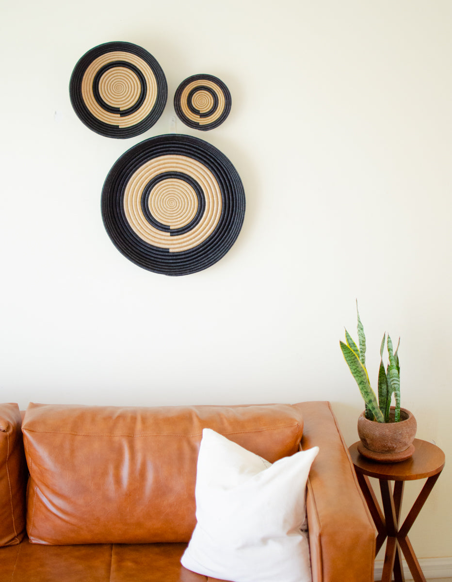 Modern Neutral Woven Wall Hanging - Revolve