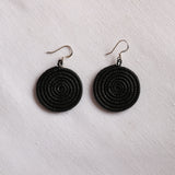 Woven Disc Earrings - Small