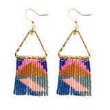 Beaded Fringe Earrings