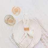 Hand Woven Coasters - Original Tea & White
