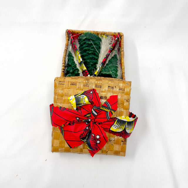 Limited Edition Pine Tree Candles in a Banana Leaf Box