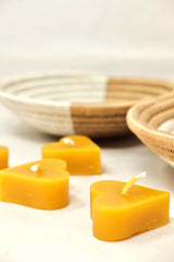 Small Beeswax Heart Candle