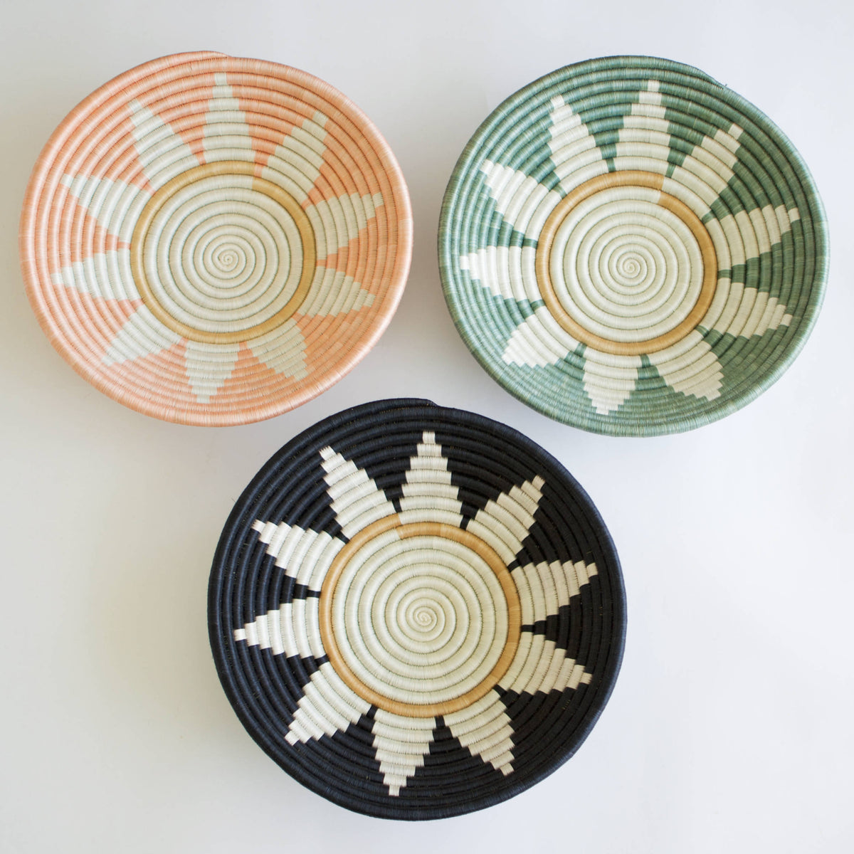 Zuba - Set of 3- Medium Blush, Black, Teal