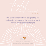 Zubita Ornament- Teal Sea & Sky