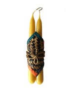 Hand-Dipped Beeswax Candle Pair