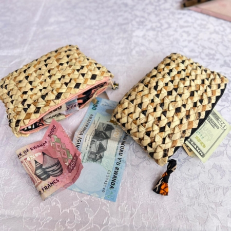 Palm leaf coin purse