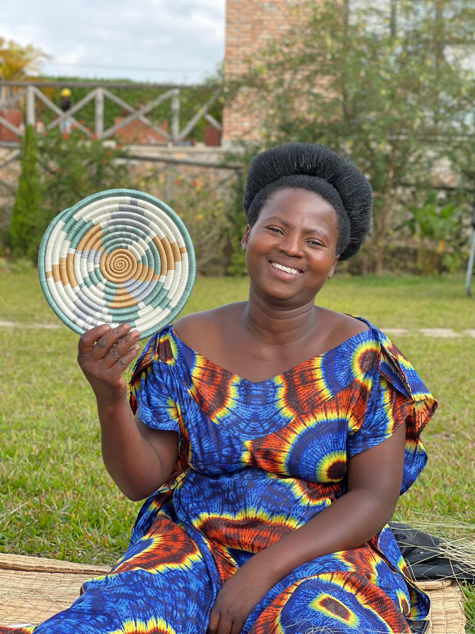 Artisan holding a Diversiform Trivet