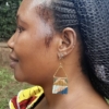 Artisan Wearing Neon Fringe Fall. Claudine(3) Fall Fringe Earrings