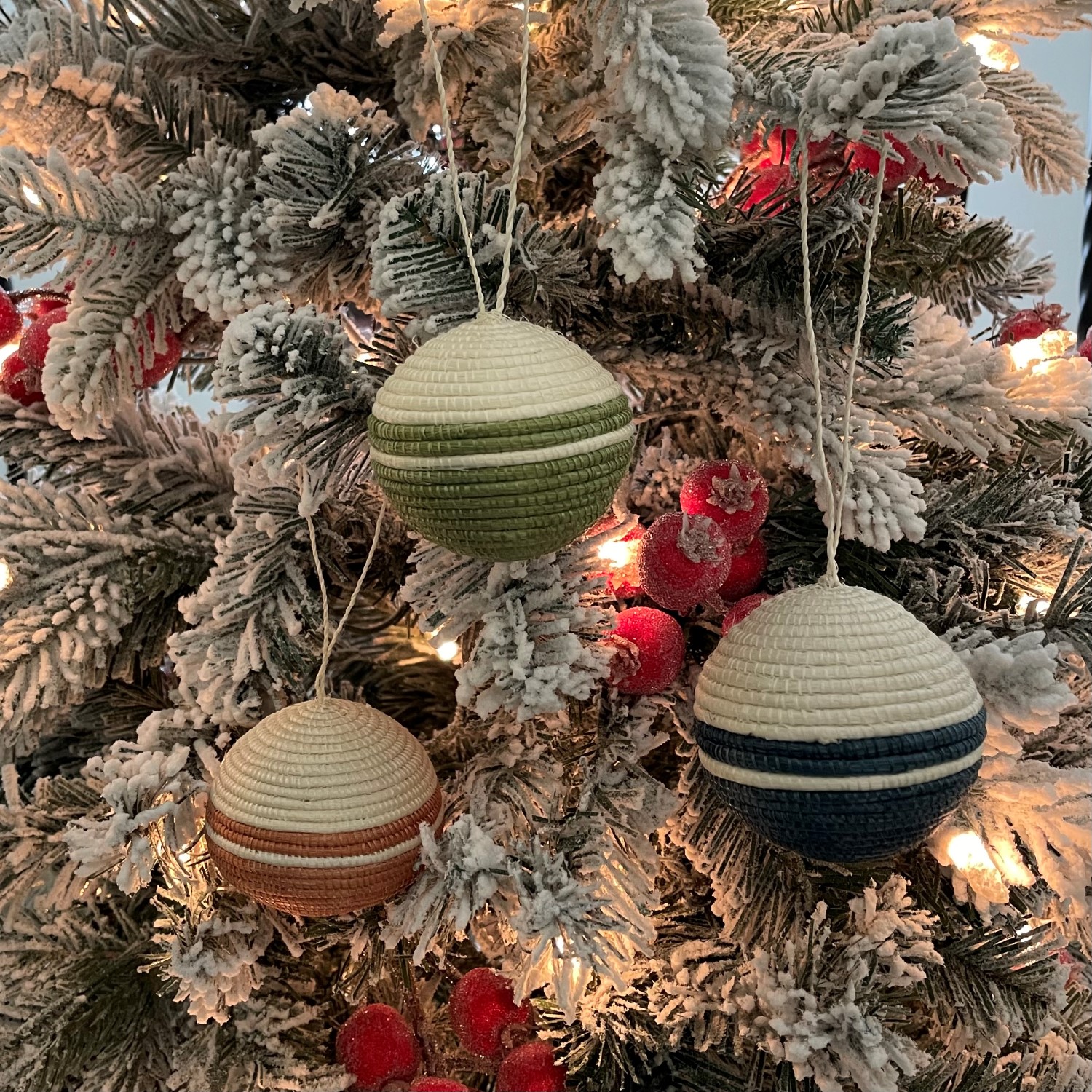 Modern Block Ball Ornaments