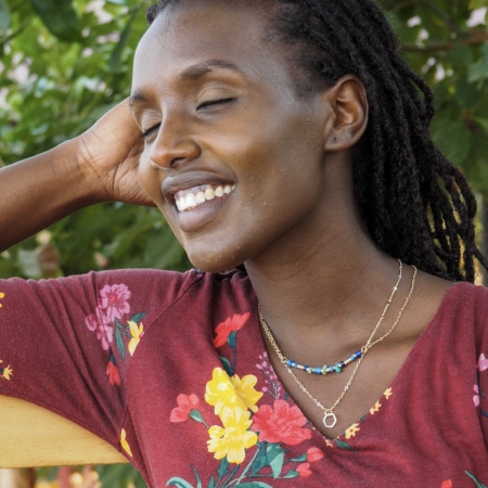 Model wearing Timeless Necklace