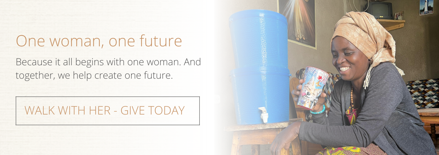 Web banner one woman, one future - Landing page