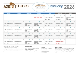 Calendar for January 2026 A